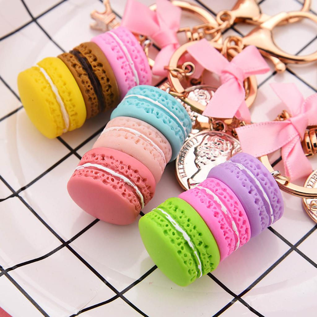Macaron Schlüsselanhänger Legierung Mini Eiffelturm Anhänger Schlüsselring Zubehör Schmuck Geschenk