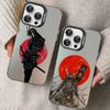 Japan The samurai Ninja Phone Case For iPhone 16 15 14 13 12 11 Pro Max X XR XSMAX 8 7 Plus Matte Shockproof Back Cover