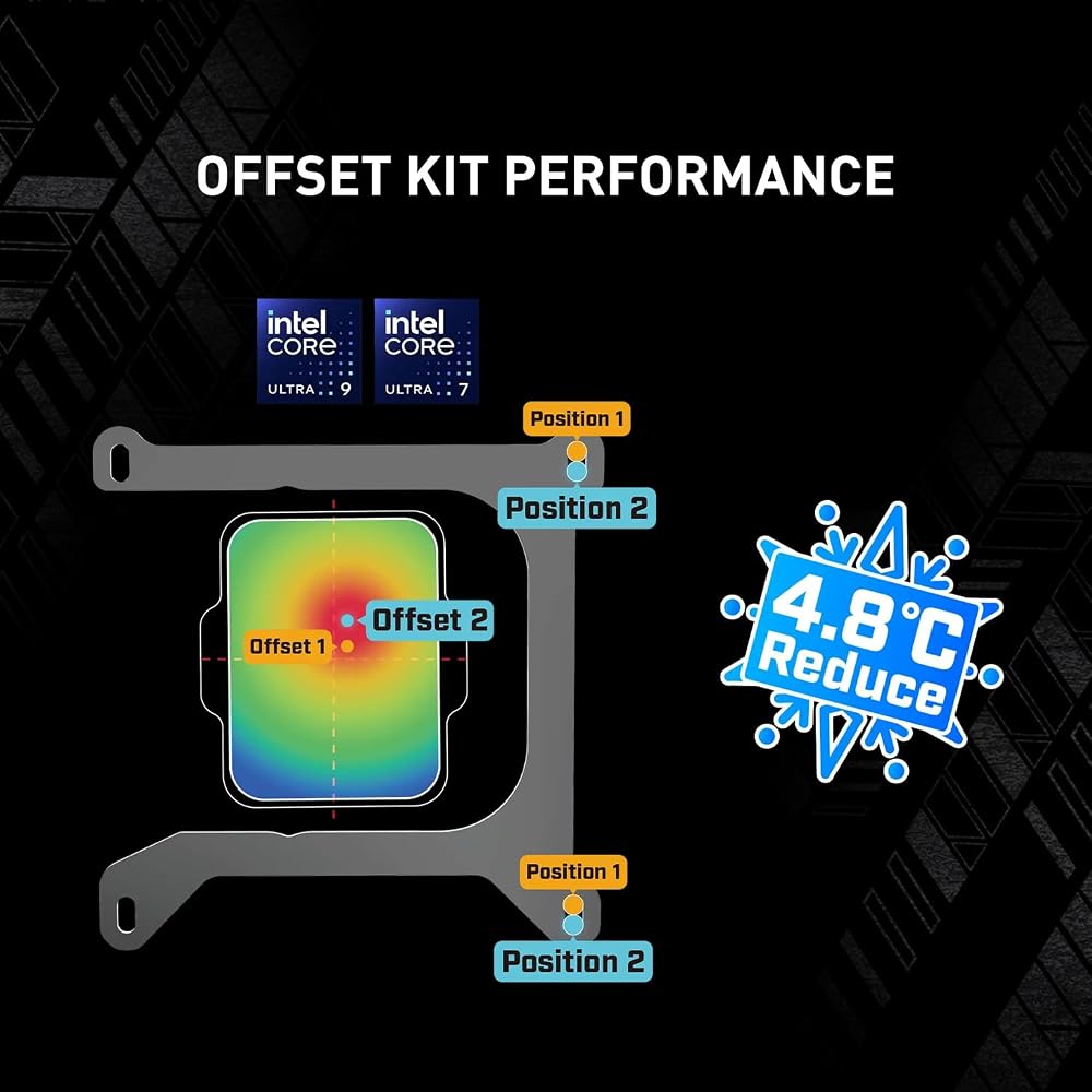 MSI MAG CORELIQUID A15 240 - AIO ARGB CPU Liquid Cooler - 240mm Radiator - LGA 1851 Compatible - Dual 120mm ARGB PWM Fans, Black.
