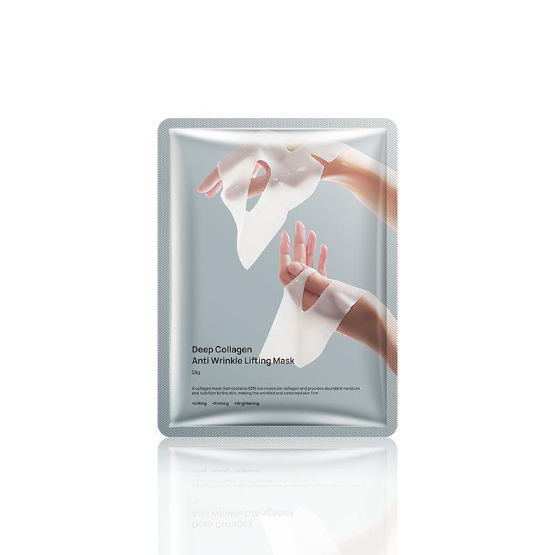 Коллагеновая прозрачная маска для лица, меняющая цвет, с увлажняющим эффектом против морщин, сертифицированная FDA