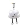 Smiling Cute Little Cloud Creative Plush Doll Girl Heart Keychain Backpack Hanging Ornament Pendant Gift