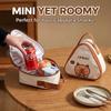 Portable Triangle Insulated Bento Box Storage Bag Cute Cartoon Oxford Thermal Lunch Bag For Outdoor Travel Picnic Mini Handbag