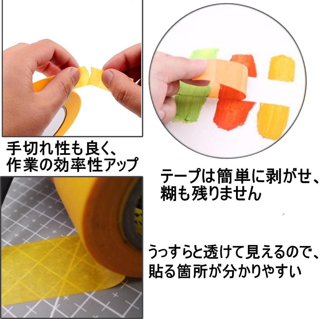 Anopono Masking Tape for Painting Plastic and Other Set of 9 Models, Gunpla, Models, 6mm-30mm, 17m,