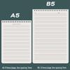 English Spiral Notebook: 4 Lines, 3 Spaces for Junior, High School & Elementary Students