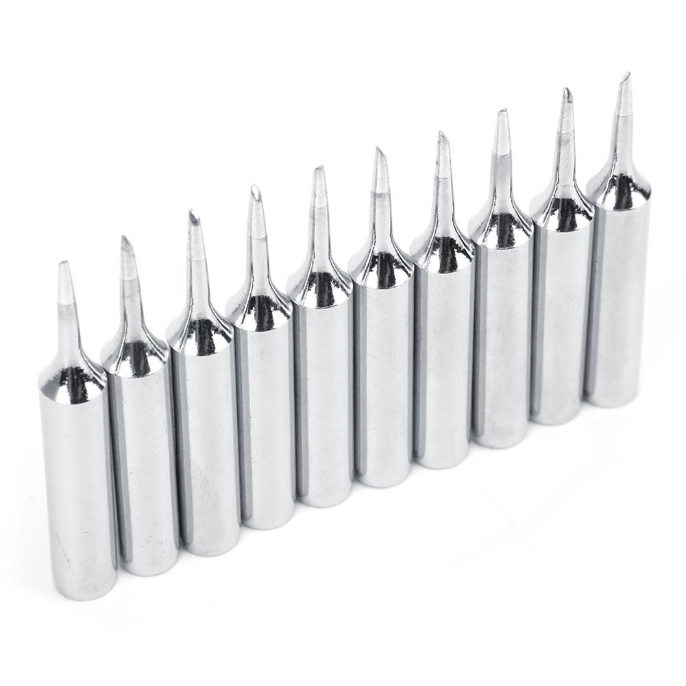 10Pcs 900MT1C Free Soldering Solder Iron Tips Replacement Soldering Accessory