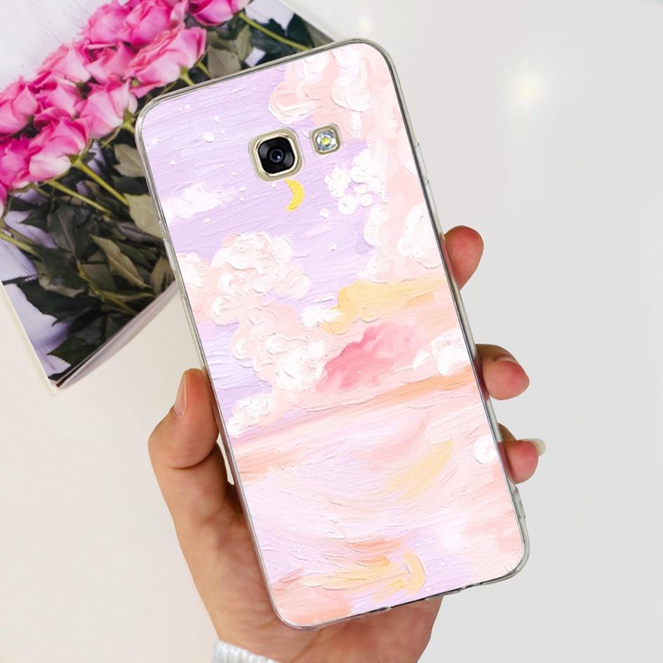 For Samsung Galaxy A5 2017 Case A520 A520F Popular Flower Transparent Silicone Soft Cover For Samsung A 5 2016 A510 A510F Bumper