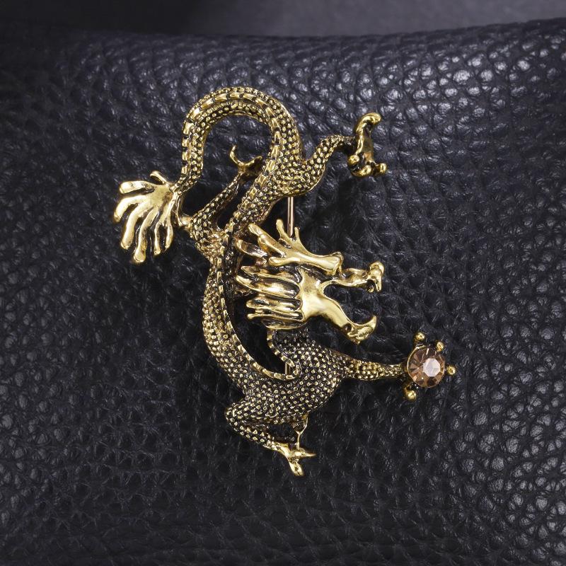 

Ретро Серия Животных Тигр, Дракон, Кролик и Ангел Брошь-булавка