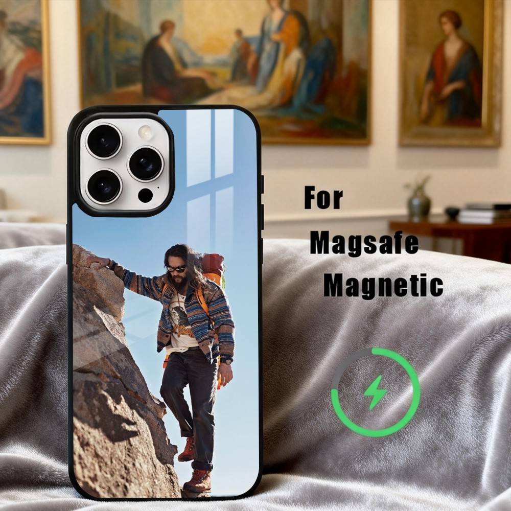 J-Jason Renowned M-Momoa Phone Case For iPhone17,16,15,14,13,12,11 Plus,Pro Max Magnetic For Magsafe Wireless Charging