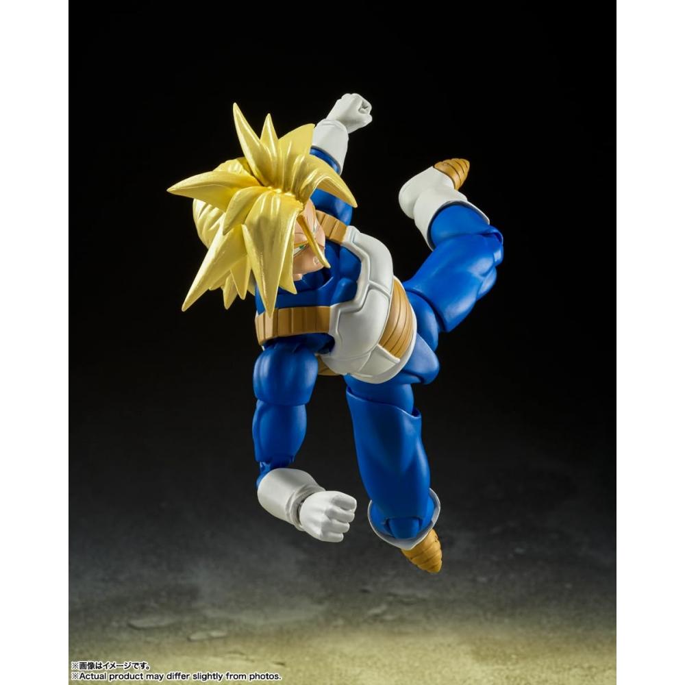 BANDAI SPIRITS S.H.Figuarts Dragon Ball Super Saiyan Trunks - Hidden Super Power Approx. 140mm PVC & ABS Painted Movable Figure