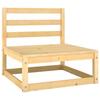 Garden Furniture Set - vidaXL - 2 Pcs - Solid Pine Wood - Comfortable Cushions - Modular
