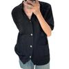 2023 Retro Men's Summer Hong Kong Style Loose Shirt - Fun Niche Design Student Outerwear