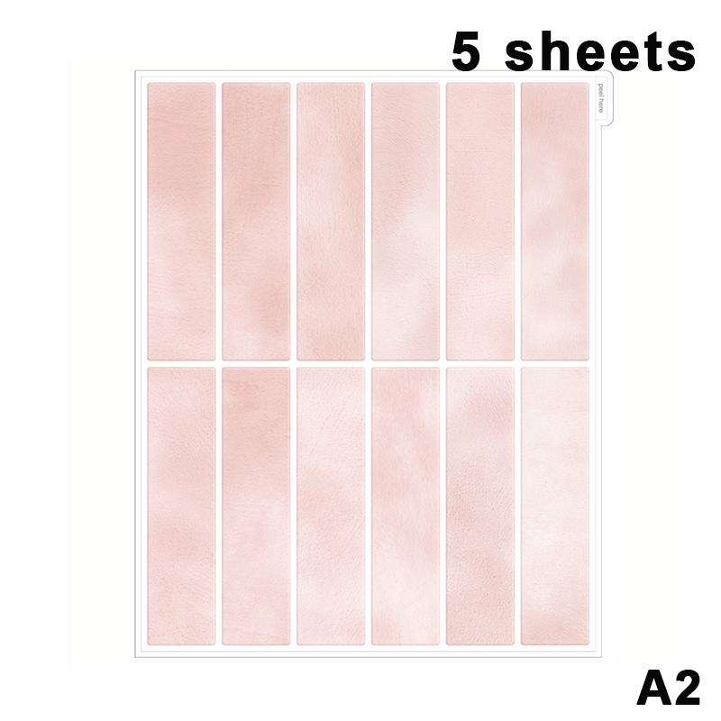 5/10Pcs Non Fading Wall Tile Stickers Peel and Stick Waterproof Oil Proof Heat Resistant for Dining Area Wall Decoration