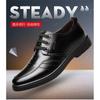 Men's leather shoes breathable business British men's shoes round head soft sole casual shoes work shoes one piece