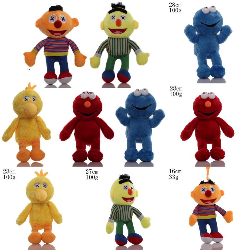 Sesame Street Elmo Ernie Bert Big Bird Cartoon Character Plush Toy And Pendant For Collectors And Kids