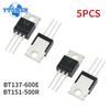 5PCS TRIAC Thyristors BT137-600E BT151-500R  TO-220 BT137 BT151 Transistor Kit