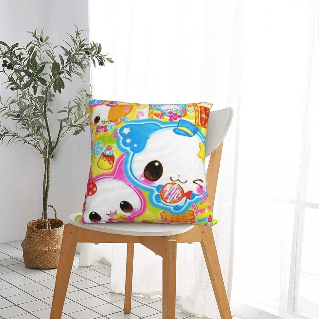 Kawaii Cartoon Animal Pillowcase Polyester Cushion Cover Gift Japanese Pillow Case Cover Home Square 40*40cm