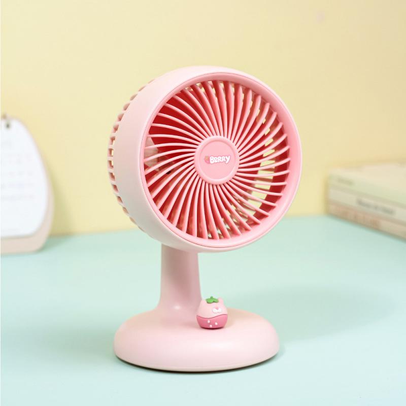 Portable USB Rechargeable Quiet Mini Desktop Fan for Dorms and Offices 113x100x178mm