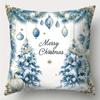 Merry Christmas decoration pillow cover Christmas Tree color ball pattern living room Sofa cushion cover room home decoration