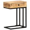 Day and Night - Day and Night U-shaped Side Table Solid Mango Wood 45x30x61 Cm