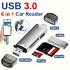 6 In 1 Multifunction Usb 3.0 Card Reader U Disk Flash Drive Memory Card Reading Adapter Phone Accessories