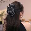 Shiny Hair Claw Bubble Bowknot Shark Clip Fashion Hairpin Grips  Updo