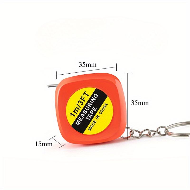 2 Pcs Retractable Soft Ruler Tape Measure with Keychain BodyMeasuring Tape Mini Portable Sewing Tailor Cloth Ruler Measuring