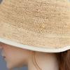 TATIANA Monet Natural Raffia Cloche Bucket Hat HT8183 Ivory