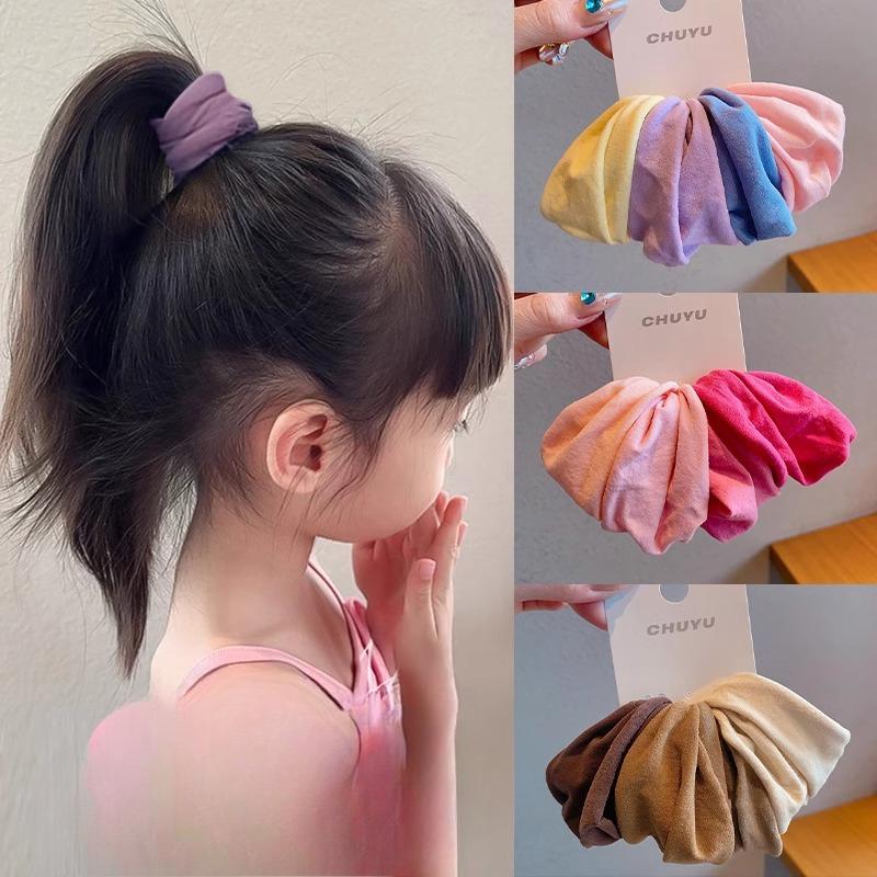 Bandeau pour cheveux pour enfants à haute élasticitéBandeau pour cheveux sans couture pour queue de cheval haute N'abîme pas les cheveux Bandes élastiques