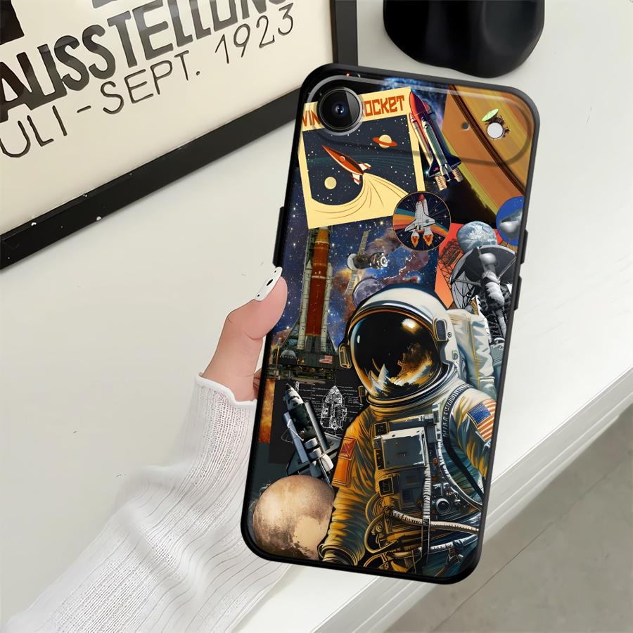 Cool Astronaut Case for Apple iPhone 17 Pro Max XR XS MAX 13 12 15 Pro 7 8 11 16 Air 14 Funda Phone Cover