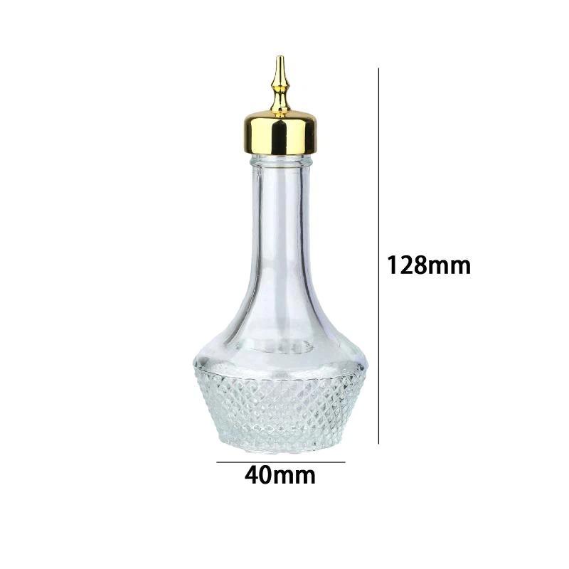 Bitters Bottle With Spout 50ml Shatterproof Clear Glass Portable Professional Bar Tool for Professional Bartenders
