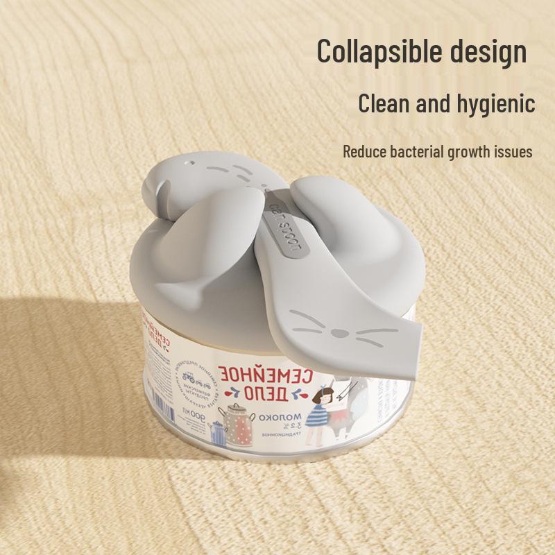 Big Face Cat Canned Food Spoon & Sealing Lid with Can Opener - Pet Supplies