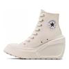 Converse נעלי סניקרס צ'אק 70 דה לוקס וודג' אגרט נשים קרם שחור לבן A06479C