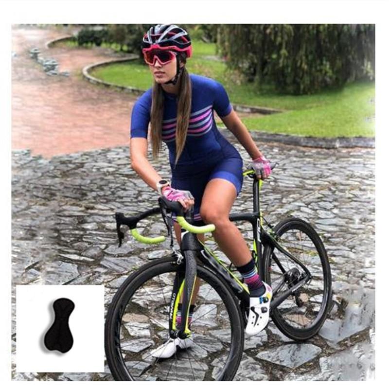 

Short-sleeved Cycling Suit Set Women s Mountain Biking Triathlon One-piece High-elastic Tights M