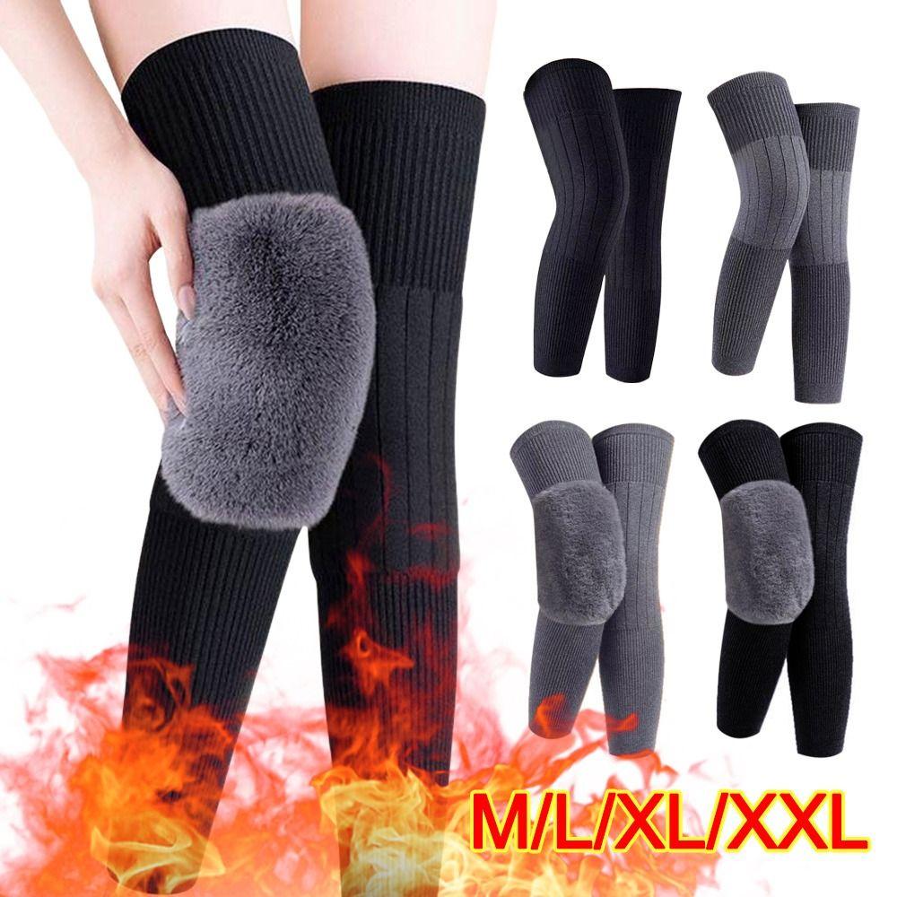 Thickened Winter Knee Pads Plus Velvet Leg Sleeves New Knee Support Unisex