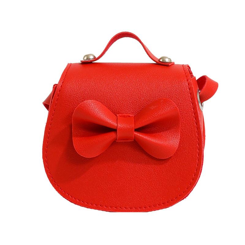 Candy Color Mini Girl Shoulder Bag With Butterfly Bow For Daily Use
