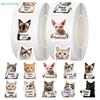 500Pcs Original Cat Thank You Sticker Sheets, Cute Dog Thank You Sign DIY Creative Gift Box Sealing Stickers