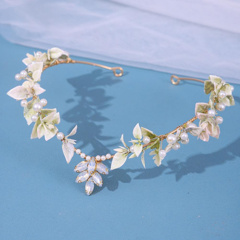 Forest Woodland Fairy Flower Leaf Crowns Handmade Leaves Hair Crowns Elf Headpiece  for Women