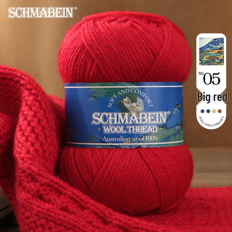 Medium-Thick Hand-Knitted Wool Yarn: Perfect for Sweaters, Cardigans, Scarves, and Felted Bags