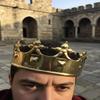 Handmade Brass King Crown  Medieval Royal Headpiece with Leather Strap  Renaissance LARP Costume Crown