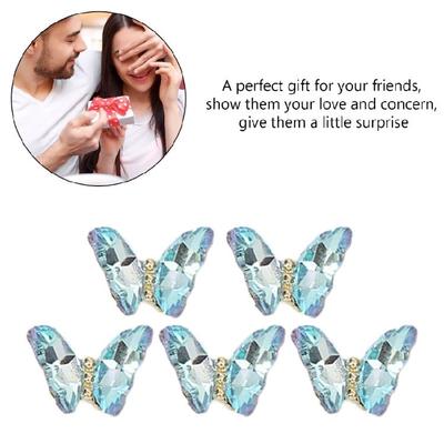 1Bag Butterfly Nails Art Decoration 3D Nail Charms for Women Nails Art Supplies
