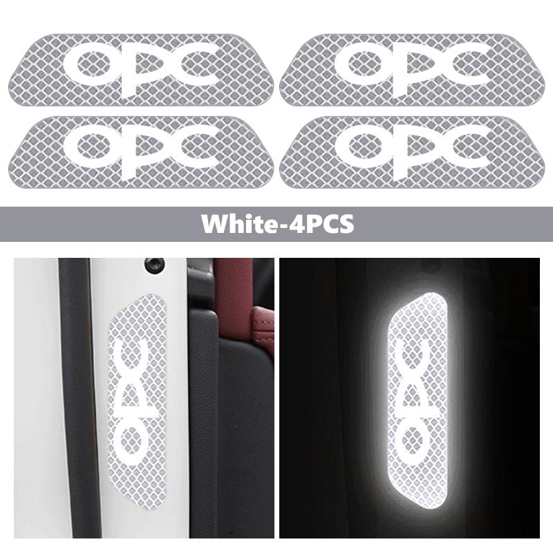 AAAYS1 Car Door Diamond Reflective Sticker Body Side Anti-collision Protection Stickers For Opel Insignia Corsa Zafira Mokka Grandland