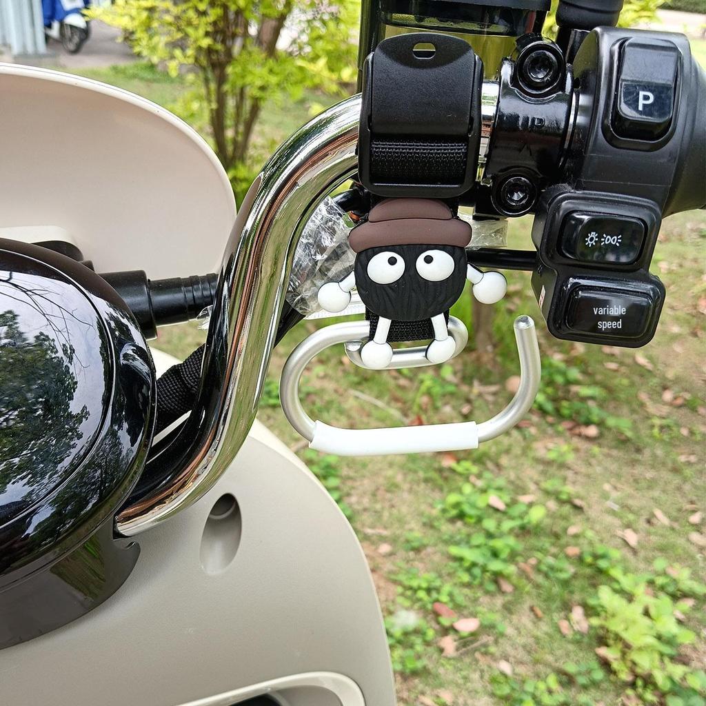Cartoon Electric Scooter Hook: Universal, Strong, Storage Solution for Scooters, Motorcycles, and Strollers
