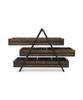 Umbra TERRACE Wooden Tabletop Accessory Case, Walnut, Jewelry Box, Case, Storage