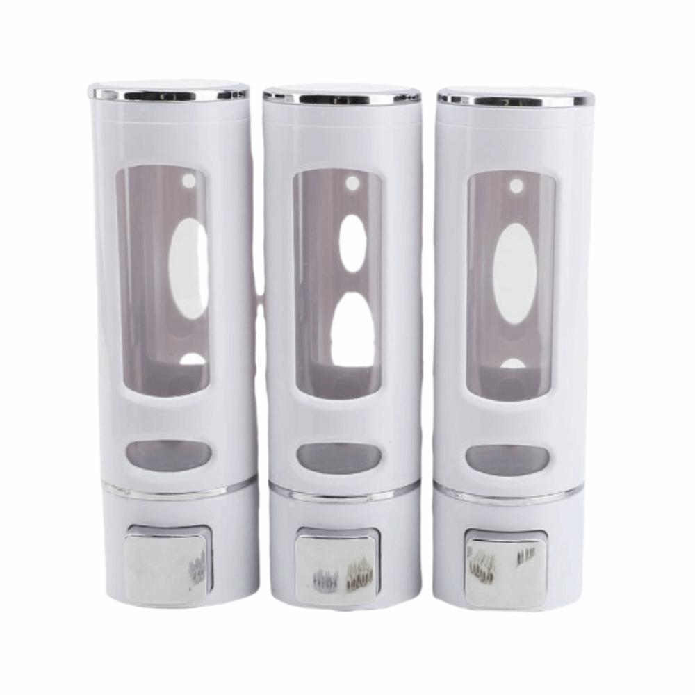 White Black Shampoo Dispenser Plastic Body Wash Dispenser Conditioner Dispenser Home Hotel