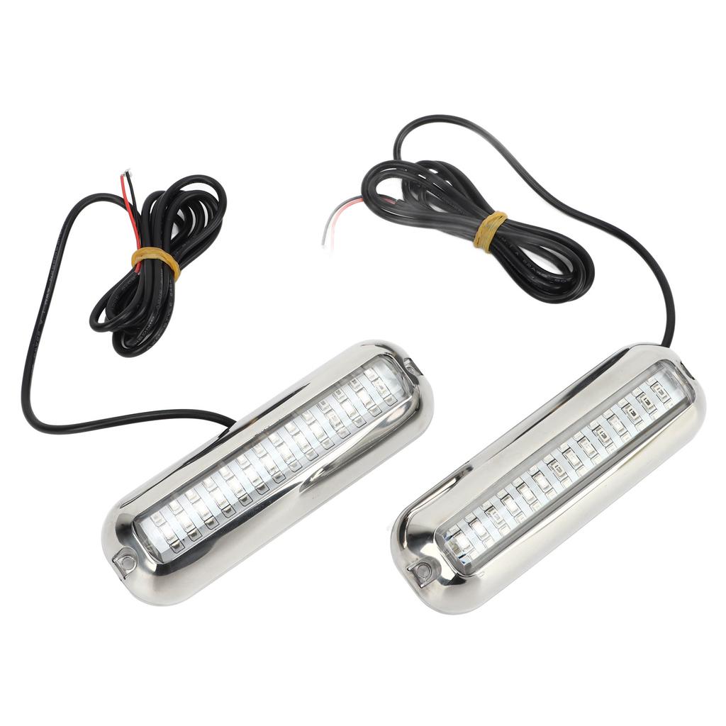 2pcs 42LED Boat Transom Light 10‑36V IP68 Waterproof 1500LM Super Bright Marine Transom Light Green Light