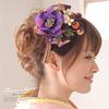 Hair Coming of Age Graduation Japanese Graduation Japanese Clothing [SOUBIEN] Ornament, Ceremony, Ceremony, Pattern, Braid, Flower, Ceremony, Hakama,