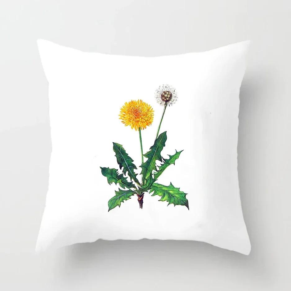 

Наволочка с растительным узором для офиса, гостиной, автомобиля, украшения для дома, наволочка 40x40cm