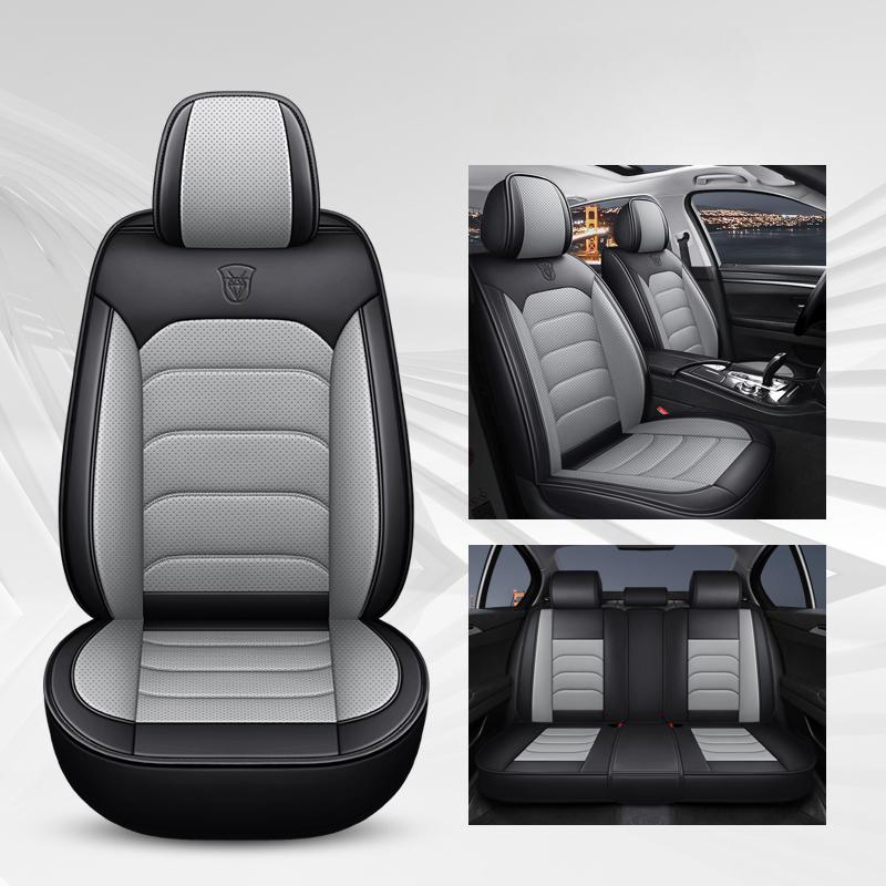 Car Seat Cover Premium Waterproof Faux Leather Cushion Universal Accessories Fit SUV Truck Sedan Automotive Vehicle