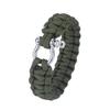 Paracord Woven Survival Bracelet Stainless Steel Buckle Kit Outdoor