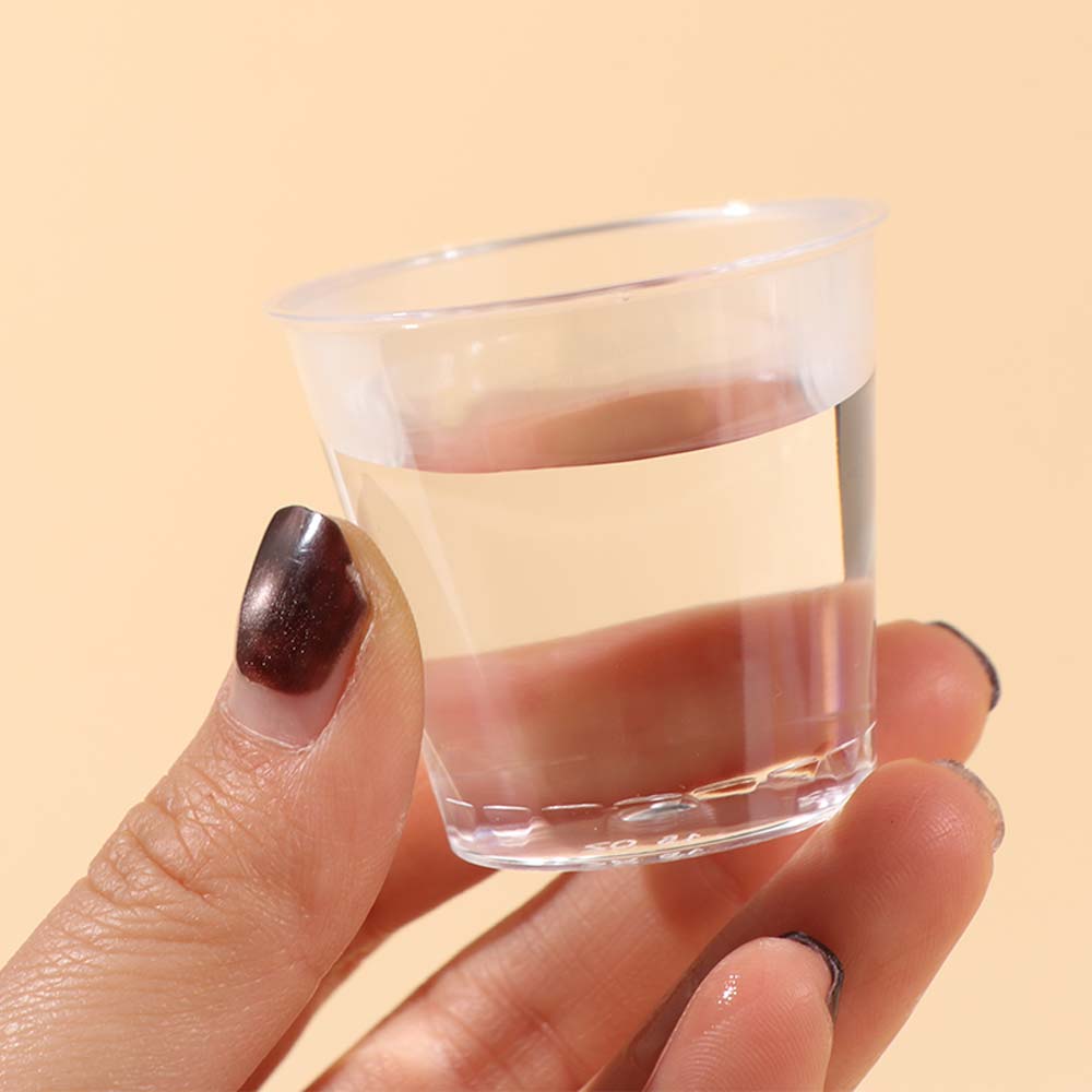 50PCS/SET 30ML Disposable Plastic Cups Mini Tasting Cups Portable Transparent Cups  Kitchen Use